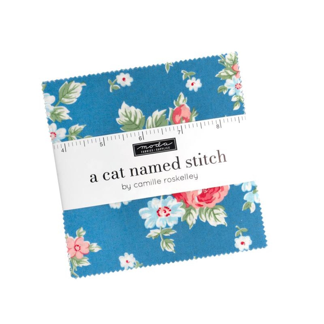 A Cat Named Stitch 5" Square Pack (Charm Pack) by Moda (55340PP)